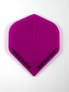 New Standard Darts Flights 3 Set of 3 CLEAR PURPLE Ruthless Amazon Steel or Soft - Picture 1 of 1