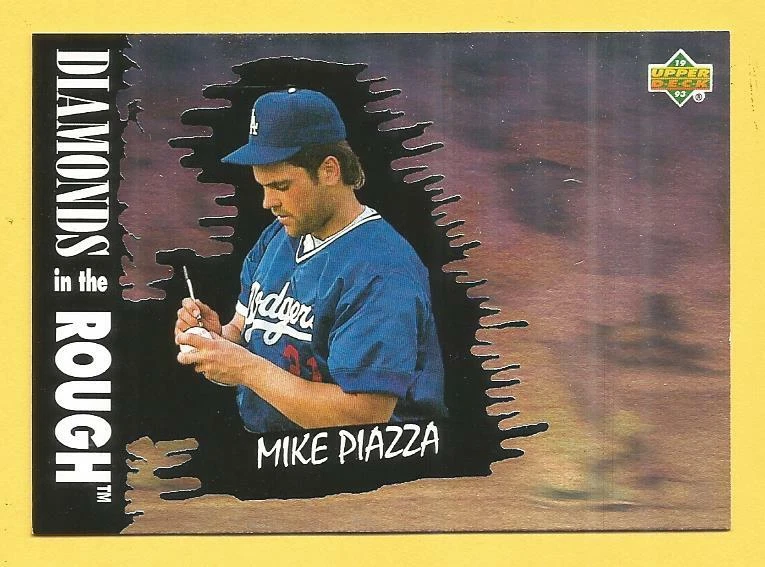 MIKE PIAZZA 1993 Upper Deck Diamond Gallery #34 Dodgers HOF'er - Image 1 of 1