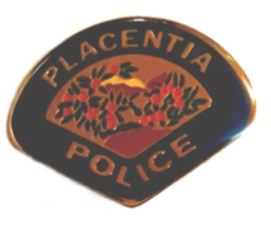 Historic Collector Vintage Police Pins Placentia, CA Metal Patch Lapel Pin - Picture 1 of 3