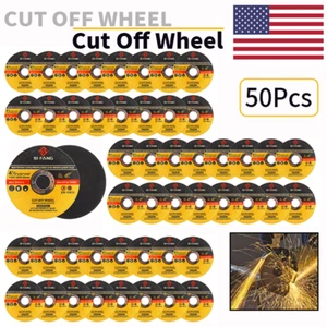 50Pcs 4/1-2 Inch 115mm Cut Off Wheels Cutting Disc Metal For Angle Grinder Tool - Picture 1 of 6