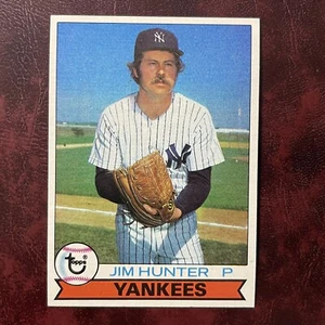 1979 Topps Burger King Set JIM CATFISH HUNTER #6 YANKEES - NM/MINT+ *VENDING* - Picture 1 of 2