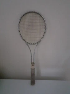 VINTAGE WILSON METAL/STEEL TENNIS RACQUET Grip 4 1/2 LIGHT - Picture 1 of 10