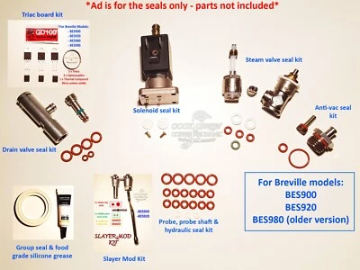 Seal & Triac service kit for Breville Dual Boiler Coffee Machines BES900 BES920 - image 1 of 4