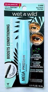 NEW WET N WILD MEGA PROTEIN BOOSTS CONDITIONING MASCARA #VERY BLACK - Imagen 1 de 3