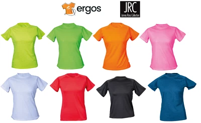 JRC T-Shirt MONTEVIDEO LADY Maglia Sportiva Palestra Mezza Manica Corta da Donna - Immagine 1 di 4