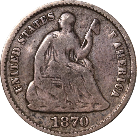 1870-P Seated Liberty Half Dime Great Deals From The Executive Coin Company Cover