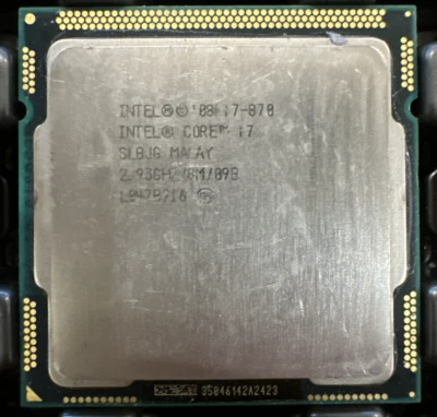 Intel Core i7-870 SLBJG 2.93GHz (Turbo 3.60GHz) 8M 4-Core LGA-1156 Desktop CPU - Image 1 of 3