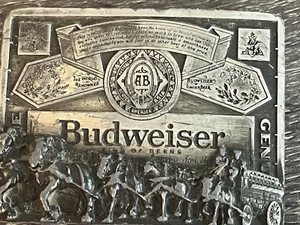 Anheuser Busch Budweiser Beer Belt Buckle Clydesdale T-169 Markatron - Picture 1 of 8