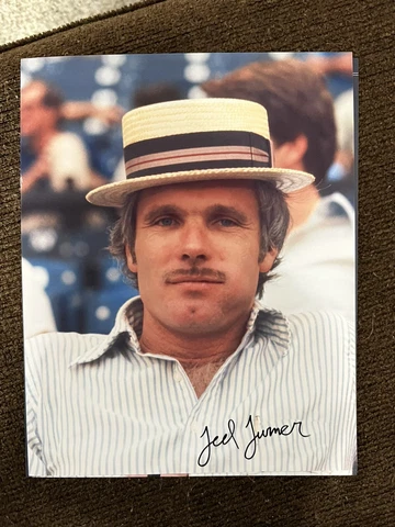Ted Turner signed 8x10 photo Atlanta Bravers CNN TBS autographed 2 Cover