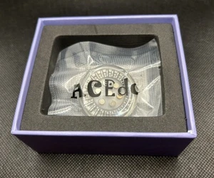 ACEdc White Polycarbonate (PC) Donut Mini Haptic Fidget Clicker Coin - Rare EDC - Picture 1 of 5