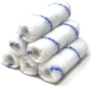 6-Piece 4" Mini 3/8" Nap Shedless Microfiber Paint Roller Cover - TH10316 - Picture 1 of 12