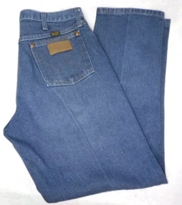 Men's Wrangler denim blue jeans 34 x 29 cowboy western 13MWZ - Picture 1 of 8