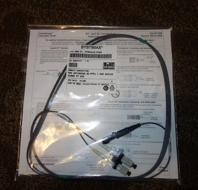 NEW SYSTIMAX FPC Optispeed SC-MTRJ 1.6MM Duplex Riser 6 FT  - Image 1 of 3