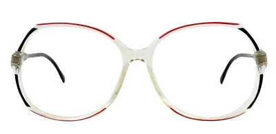 Monturas de anteojos vintage GUCCI GG2102 49E 57 mm negras transparentes de gran tamaño solo Italia Foto 1 de 4