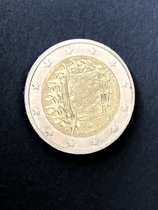 SELTEN!! Griechenland 2 Euro Gedenkmünze 2015 "30 Jahre Europaflagge" - Bild 1 von 2