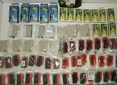 Cartuchos de tinta expirados amarelo preto magenta azul ciano lote misto de 60 HP G&G e - Imagem 1 de 4