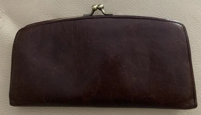 Cartera sin asas Hobo International vintage bloqueo de beso/tri-pliegue marrón Foto 1 de 4