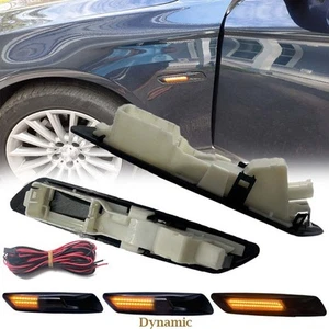 2x For BMW 5-Series F10/F11 LCI LED Dynamic Side Marker Fender Turn Signal Light - Picture 1 of 9