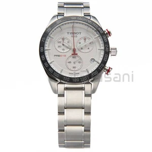 Tissot PSR 516 Silver Dial Stainless Steel Chrono Watch 42mm T100.417.11.031.00 - Picture 1 of 6