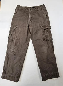 J Crew Cargohose Herren 32x30 grün Vintage Y2K Fleece gefüttert Militär Feld schwer - Bild 1 von 9