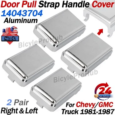 FOR 81-87 CHEVY GMC TRUCK DOOR PULL STRAP DOOR GRAB HANDLE COVERS 14043704 4PCS - Image 1 of 4