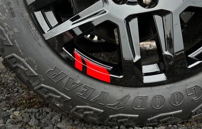 Chevy Silverado Redline Trail Boss Stripes Wheel Decals Fits 20" 2019-2025 - Image 1 of 4