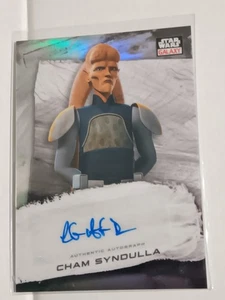 2022 Topps Chrome Star Wars Galaxy Auto Robin Atkin Downes as Cham Syndulla - Picture 1 of 2