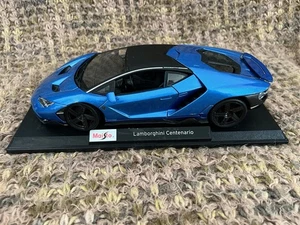 Maisto 1/18 Scale Model Car- Lamborghini Centenario - Metallic Blue - Picture 1 of 16