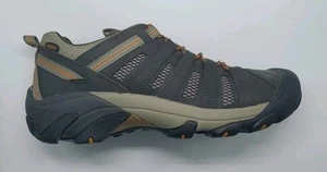 Zapato de Senderismo Keen Voyageur de Cuero para Hombre Negro Oliva/Dorado Inca Talla 11 - Imagen 1 de 8