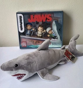 Universal Studios Jaws 50. Jubiläum Bruce 16 Zoll Hai Plüsch + LITTLE PEOPLE - Bild 1 von 6