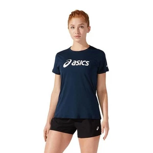 Camiseta de Manga Corta Mujer Asics Core Azul marino - Imagen 1 de 4