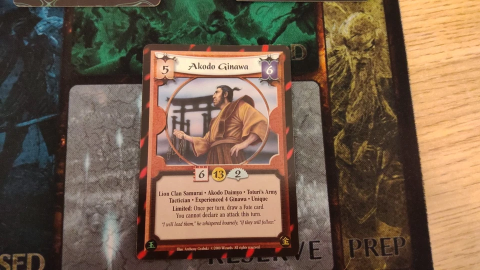 L5R CCG TCG. Legends of the Five Rings: Akodo Ginawa (Experienced 4 Ginawa) - Image 1 of 1