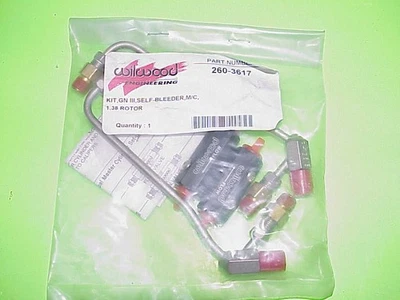 NEW WILWOOD GN III Self Bleeder Brake Caliper Crossover Tube Kit - 260-3617 Foto 1 de 4
