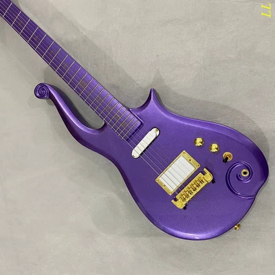 Cloud electric guitar PRINCE gold hardware purple solid Mahogany body fast ship - Image 1 of 4