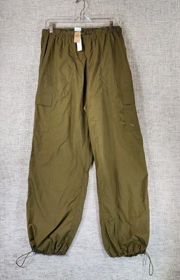 Pantalones de paracaídas Victorias Secret ROSA para mujer M verde carga pierna ancha cincha usados en excelente estado Foto 1 de 4