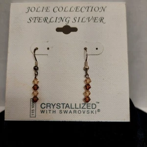 Jolie Collection Sterling Silber Ohrringe Crtstalized mit Swarovski  - Bild 1 von 5
