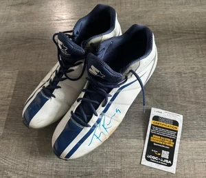 Tony Romo gioco usato calcio autografo tacchetti firmati Dallas Cowboys JSA COA - Foto 1 di 10