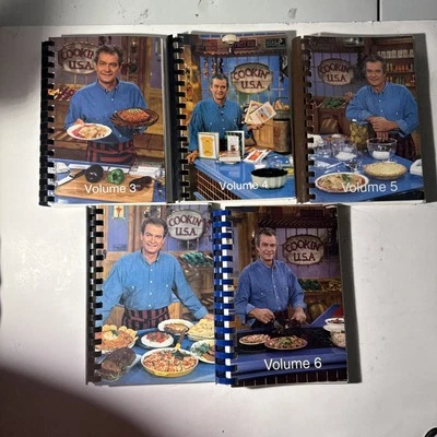 VTG Lot Of  5 Cookin USA Cookbook Vol 3,4,5,6 & Single Book Merle Ellis - Image 1 of 4