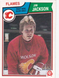 83/84 OPC...JIM JACKSON...CARD # 84...FLAMES...FREE COMBINED SHIPPING - Picture 1 of 1