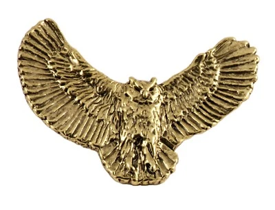 Prendedor de búho cornudo grande, búho tigre, búho, solapa, sombrero, broche, 100+ pájaros. B067Z Foto 1 de 4