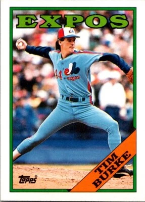 VINTAGE BASEBALL CARD 1988 TOPPS MONTREAL EXPOS TIM BURKE  NO59    - Image 1 of 2