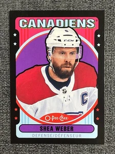 Shea Weber 2021-22 OPC O-Pee-Chee Hockey Retro Black Border /100 #114 - Picture 1 of 2