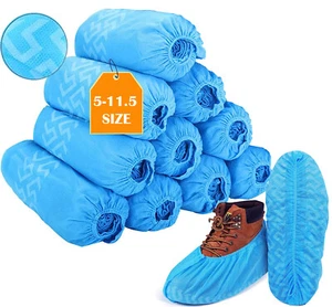 Disposable Shoe Covers 100PCS (50 Pair) Non-Slip Boot Shoes Protector Non-Woven - Picture 1 of 1
