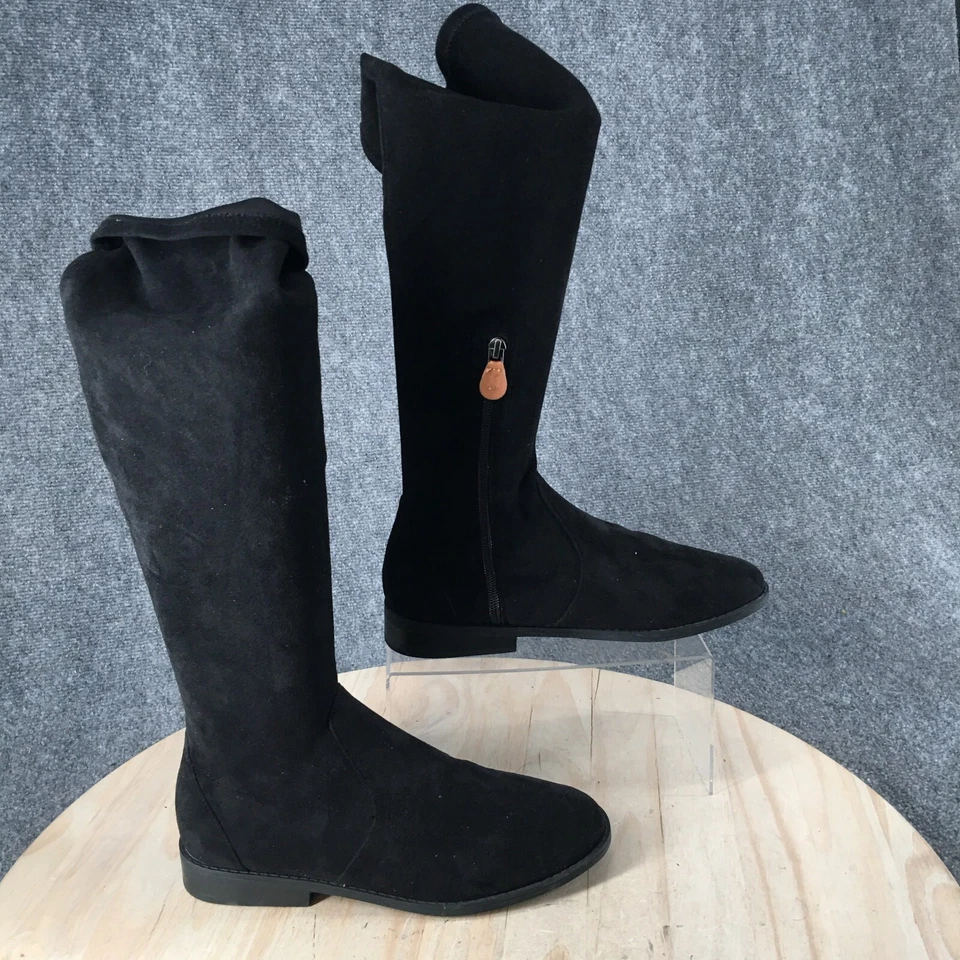 Botas Gentle Souls by Kenneth Cole para mujer 8,5 calcetines altos tela negra cremallera Foto 1 de 4