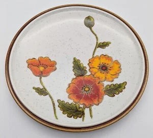 Piatto insalata vintage California Poppies 7,5" dipinto a mano Cina Mikasa C9051 - Foto 1 di 2