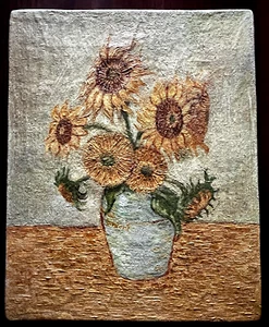 Vincent van Gogh Oil to canvas , titled Tournesols V 1888 - Picture 1 of 8
