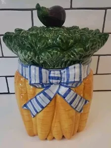 Fitz & Floyd Classics Large Size Carrot Canister - Picture 1 of 10