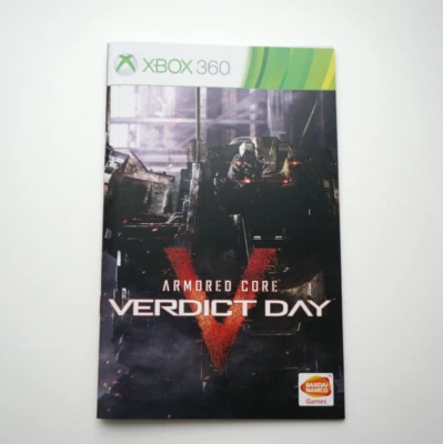 Armored Core: Verdict Day XBOX360 Instruction Manual ONLY READ DESCRIPTION - Image 1 of 4