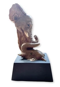 Bathing Hole by Rick Cain Wildlife Sculptor, Mother/Baby Elephant L.E. 1992 - Picture 1 of 8