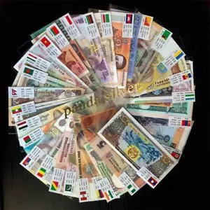 52pcs Different World Banknotes Paper Money 28 Countries World UNC Collection - Picture 1 of 5